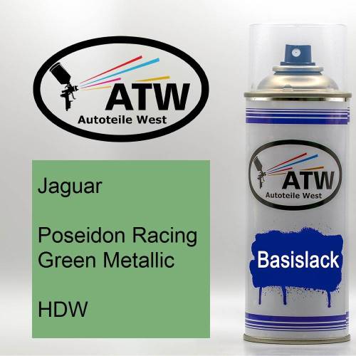 Jaguar, Poseidon Racing Green Metallic, HDW: 400ml Sprühdose, von ATW Autoteile West.